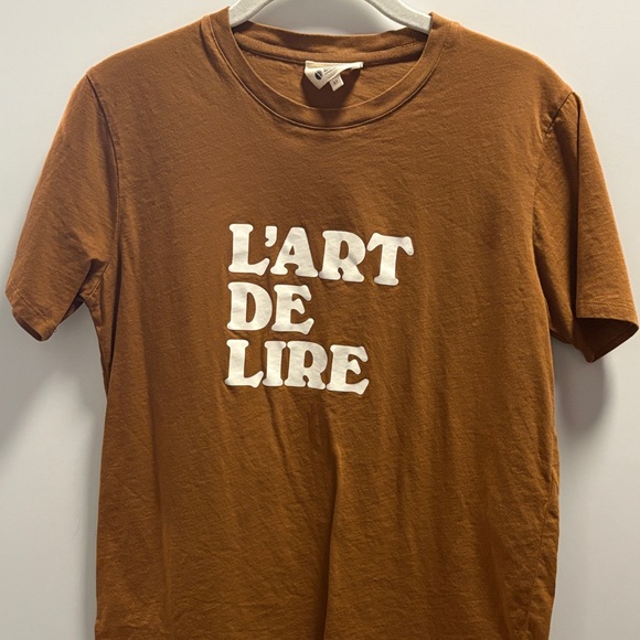 Sezane Brown Short Sleeve Tee - Picture 1 of 2